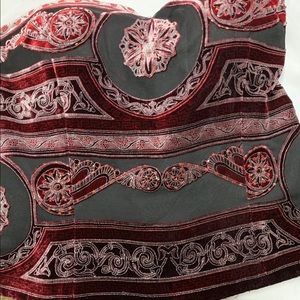 Gorgeous Sequin Beaded Velvet Bustier Size 8